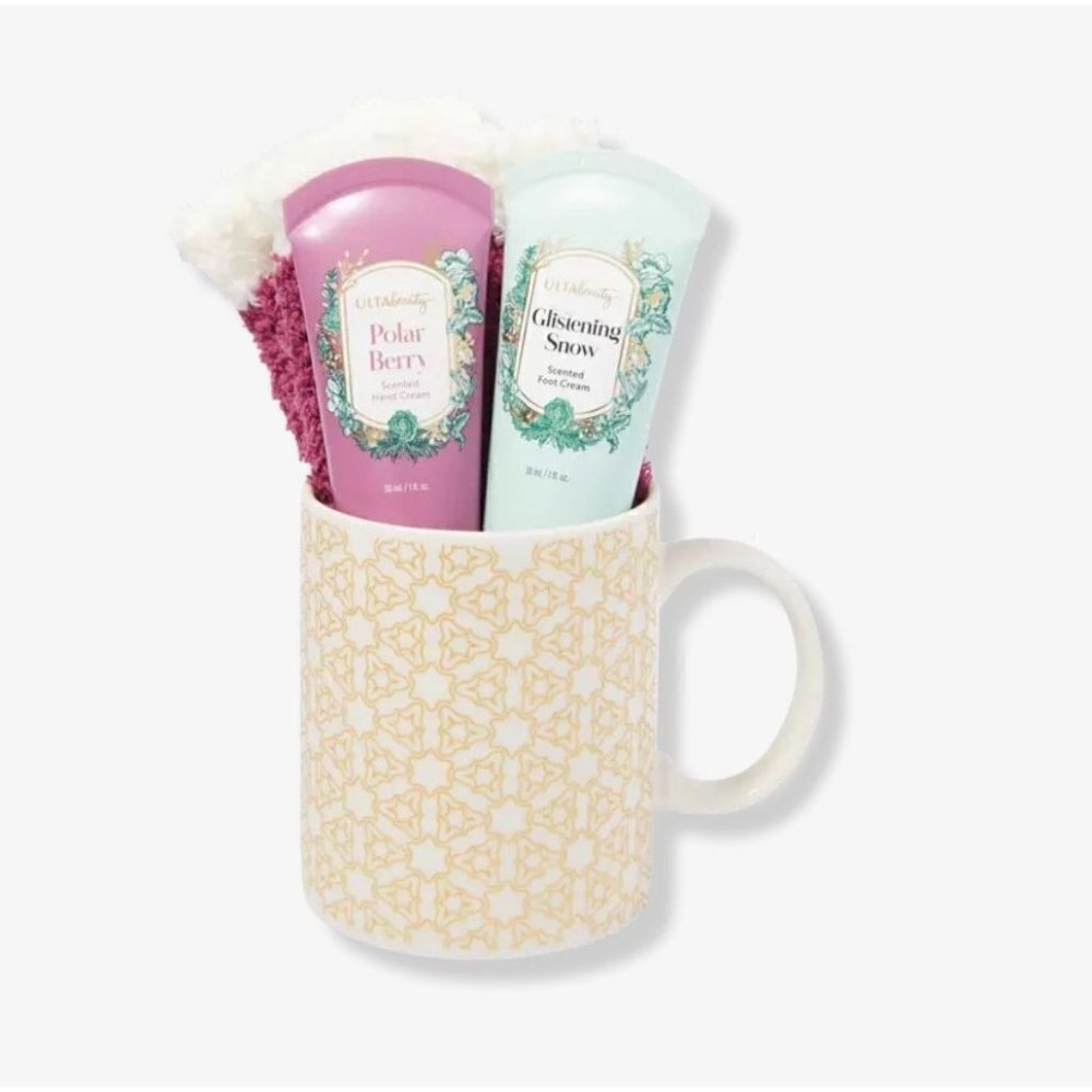 ULTA Beauty Collection Mug Gift Set Socks Hand Foot Cream